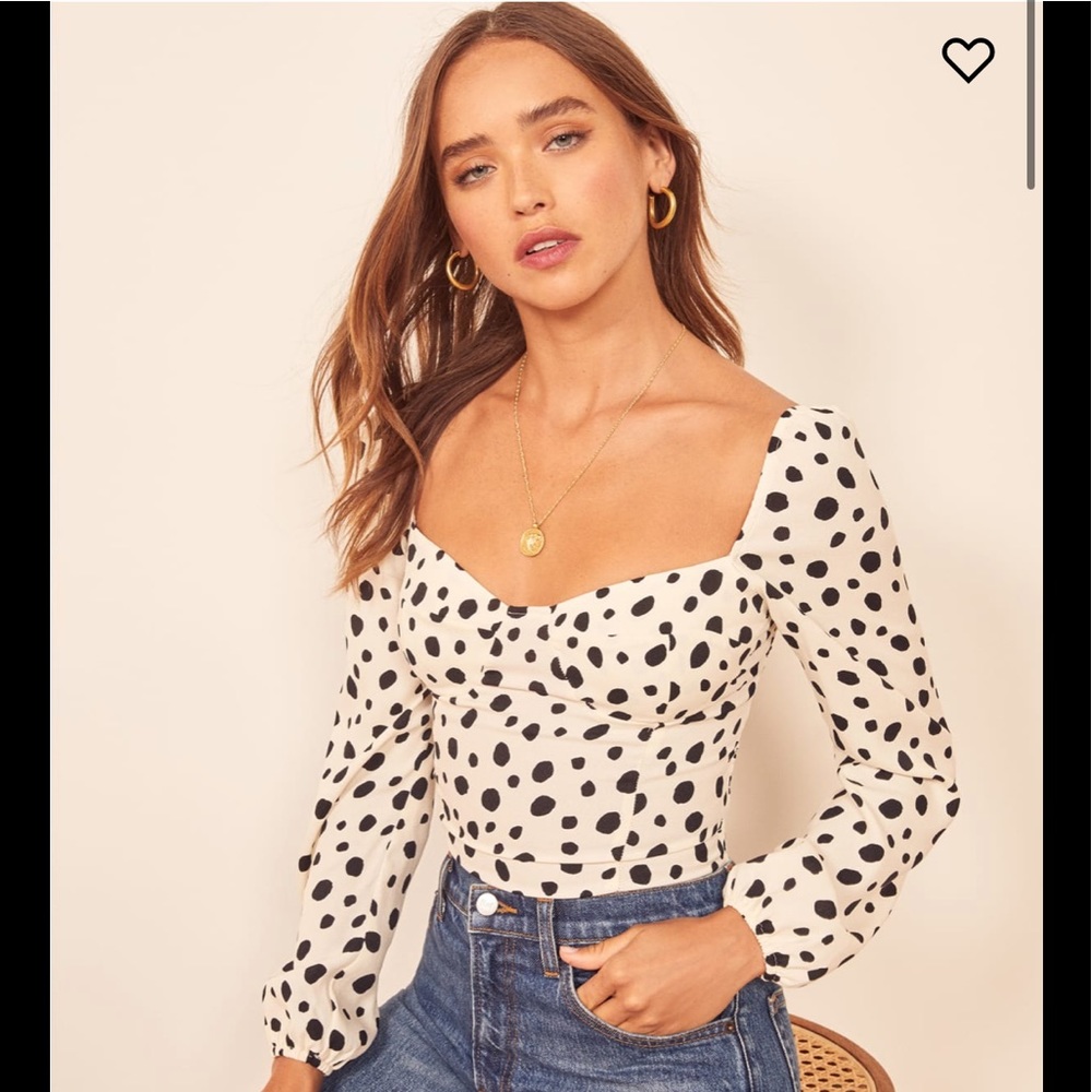 Reformation reign top   Ink Blot   AUTHENTIC